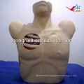 Mannequin de drainage pleural ISO, Pneumothorax Décompression, décompression thoracique